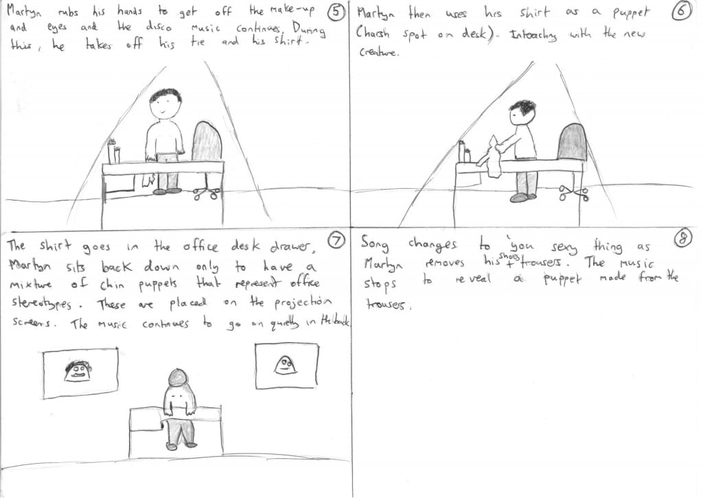 Solo performance storyboard 2