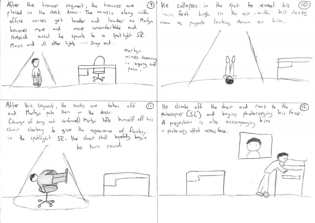 Solo performance storyboard 3